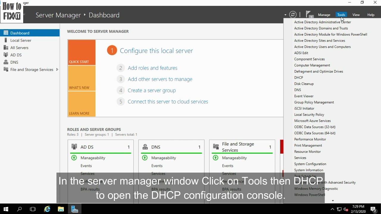 DHCP Configuration on WIndows Server 2016 - YouTube