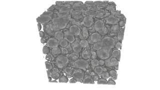 micro-CT reconstructed microstructure of 15-5 PH1 stainless steel powder for additive manufacturing