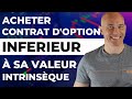 Peut-on acheter un contrat d'option en dessous de sa valeur intrinsèque ? |Achat/Vente | CALL et PUT