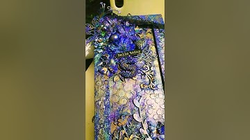 SPARKLING MIXED MEDIA ALTERED FRAME