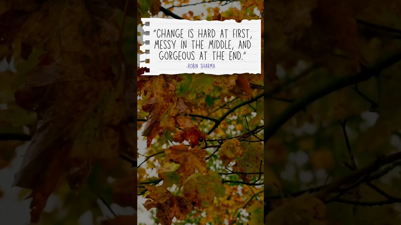 Growth is messy, but necessary.