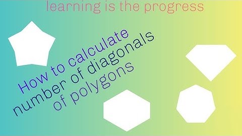 How to find number of diagonals of polygons very easy method