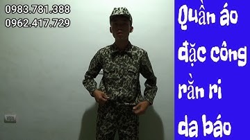 Áo đặc công rằn ri hàng cấp phát chất lừ  dành cho các bác thích đồ lính tham khảo/ Shop hoàng ạnh