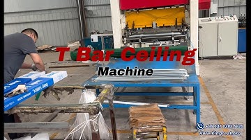 Full Auto Ceiling T Bar Roll Forming Machine | Metal Ceiling Frame 3600MM T Grid Making Machine