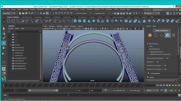 How to model eiffel tower in maya 2020 part-02