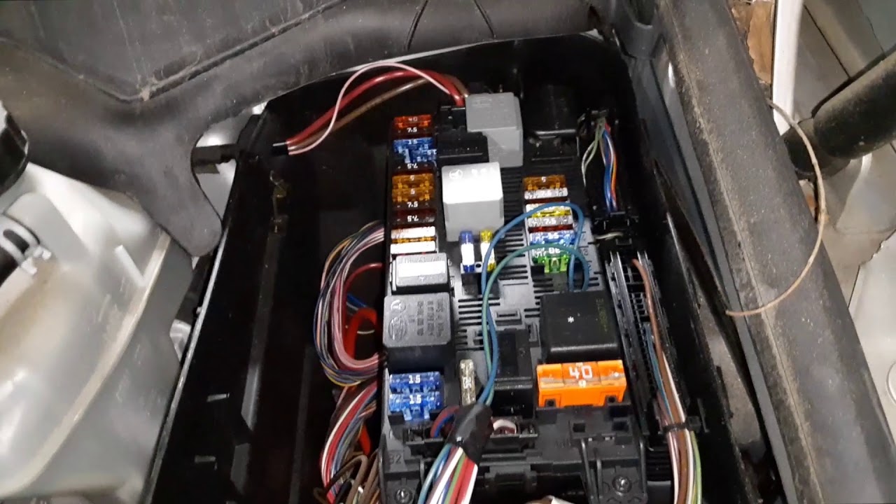 Mercedes & Mercedes E350 Fuse Box Locations - YouTube