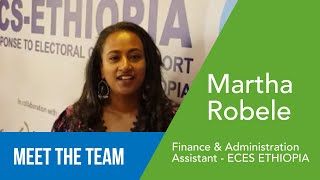 Martha Robele - Finance and Administration Assistant - ECES Ethiopia