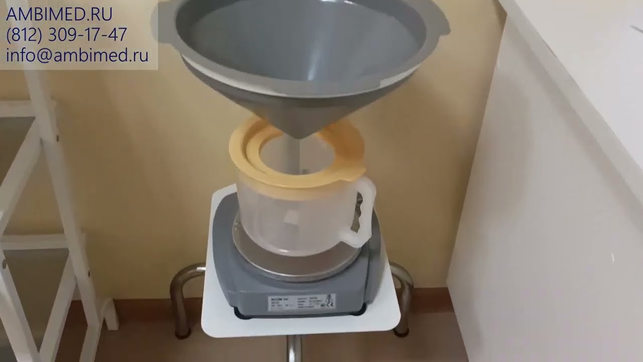 Урофлоуметр УФМ-01 в собранном виде, стул и сиденье