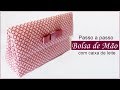 Como fazer Bolsa de mão com caixa de leite e tecido