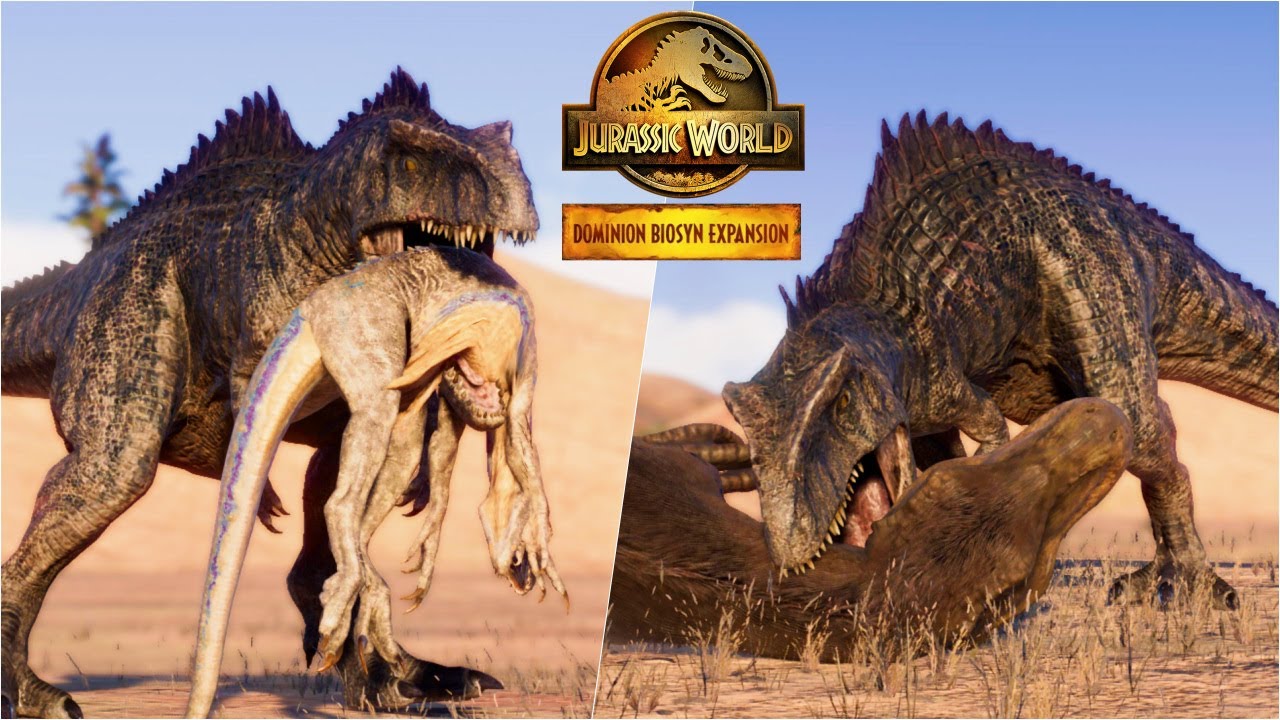 DOMINION GIGANOTOSAURUS HUNTING ANIMATION vs ALL DINOSAURS, GOAT and