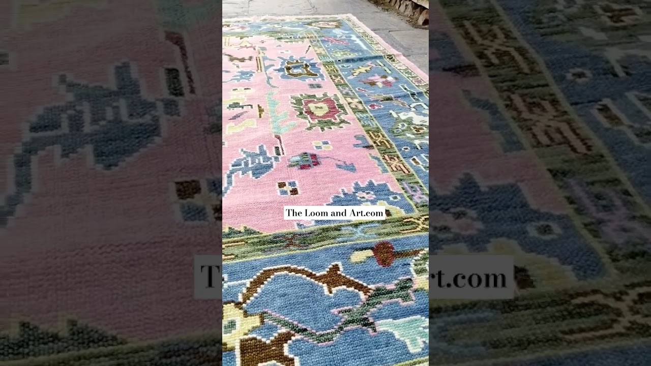Pink Oushak Rug, Best Oushak Rug Store,  Affordable Oushak Rugs 