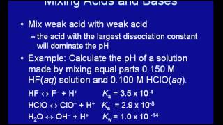 acid with weak acid YouTube