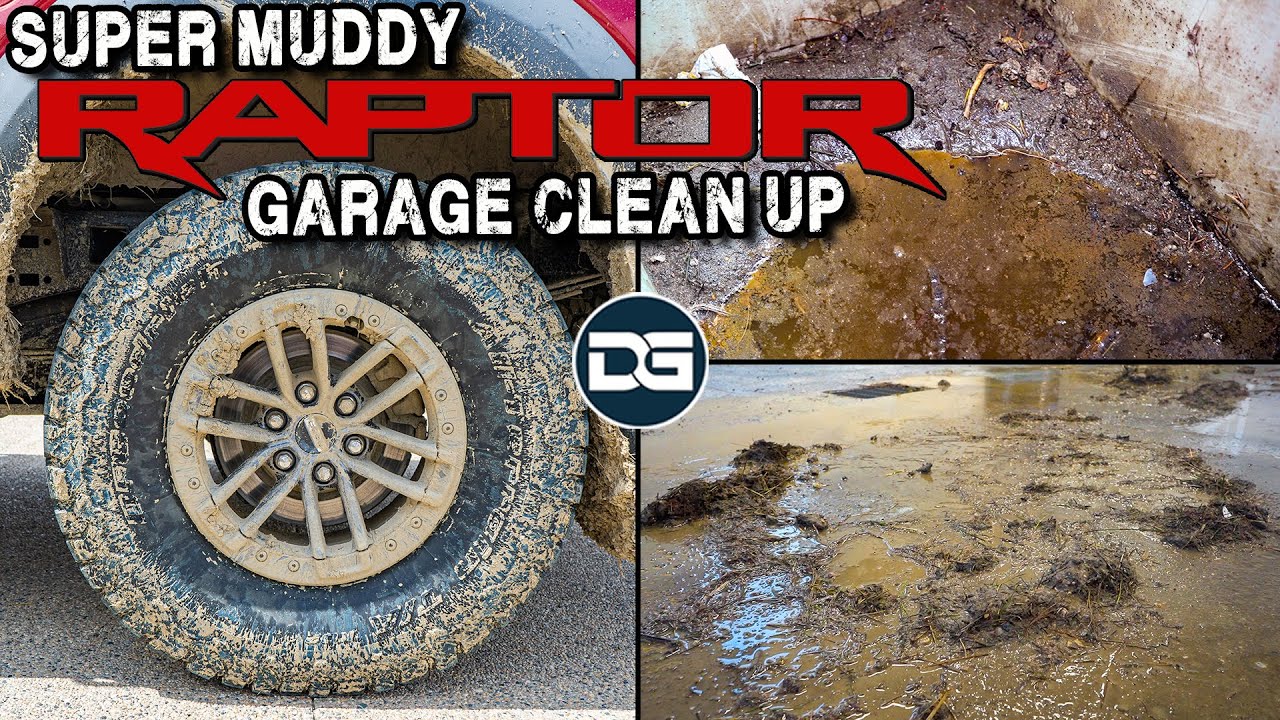 Super Muddy Pressure Washing and Garage Clean Up! Dirty Muddy Ford