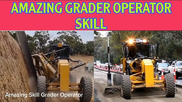 Grader Operator Skill | Road construction | Slope Cutting ||