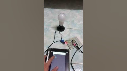 สาธิตการเปิดปิดไฟผ่าน WIFI ด้วย esp 32