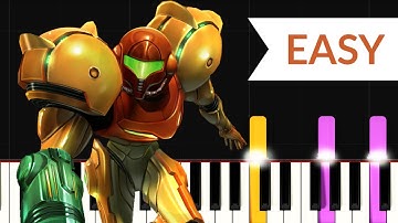 Menu Select Theme - Metroid Prime (EASY Piano Tutorial)