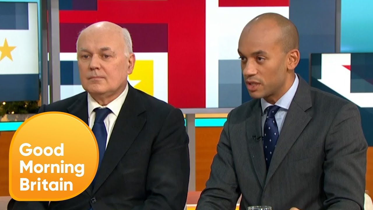 breakfast show today Iain Duncan Smith and Chuka Umunna React to Theresa May's Leadership Contest | Good Morning Britain