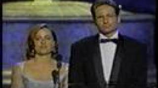 David Duchovny and Gillian Anderson Emmys 1997 funny