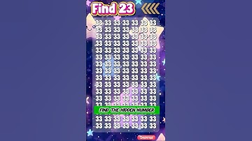 🧠 Only 1% Can Spot the Hidden Number 🤯 👀 Can You?  #quiz #riddle #puzzle #challenge #wow