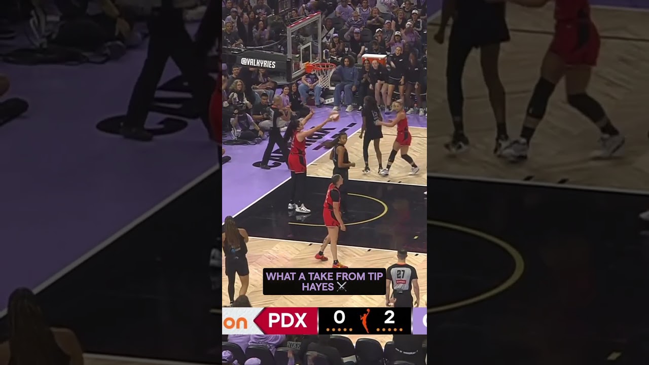 What a Take by TIP! 😱🔥#goldenstatevalkyries #wnba #shorts