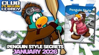 JANUARY 2026 PENGUIN STYLE SECRETS ❄️ | Club Penguin Legacy