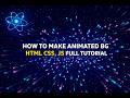 Animated Galaxy Background Using HTML CSS,js | Majic of Science #modern animation