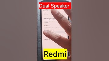 Dual speaker settings in poco mobile #dualspeaker #redmi #shorts