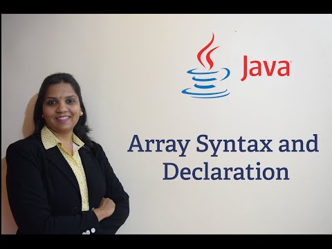 Video: Cum declari o variabilă matrice în Java?