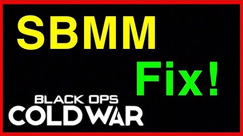 BLACK OPS: COLD WAR - HOW TO FIX SBMM (Skill based matchmaking)