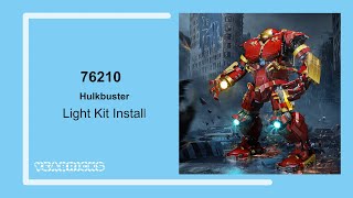 Yeabricks Light kit Install in the Lego Hulkbuster​ 76210
