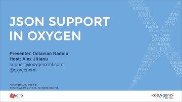 Webinar:  JSON Support in Oxygen