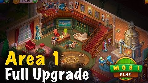 MANOR MATTERS (Playrix) - Area 1 Full Upgraded , Gameplay || mobi play