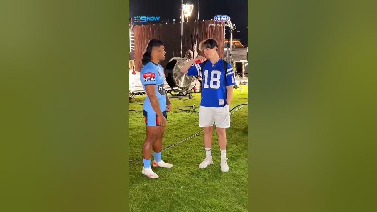 Ask me a question to ask the next person' ft. Fonzie Gomez + NSW 🔵🔴  #NRL #Origin #SOO #FonzieGomez