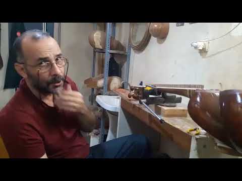 How To Adjusting Tar Iranian String Freting آموزش بستن پرده های تار