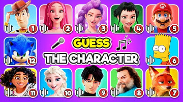 Guess the Movie Characters by the Song and Voice 🎤