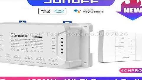SONOFF 4CHPROR3 4 Gang 433Mhz RF Smart Switch Interlock Self-Locking Inching Modes Remote Control vi