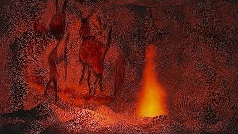 Cave Painting + Fire | Höhlenmalerei | Blender 2.8 Eevee Animation