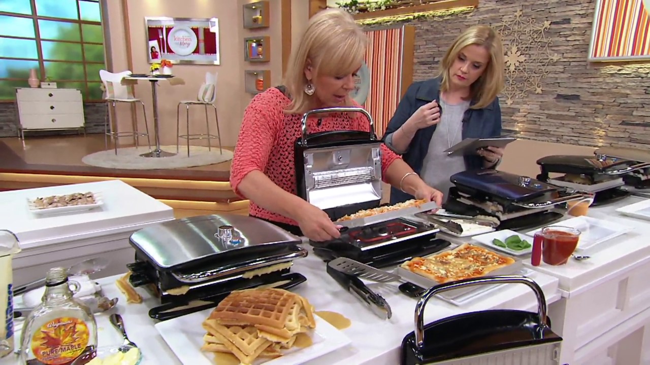 George Foreman 5-Serving 6-in-1 Grill & Broil with Nonstick Plates 