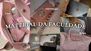 MEU MATERIAL PARA FACULDADE 2026 | último ano de odontologia! 🦷🩷✨