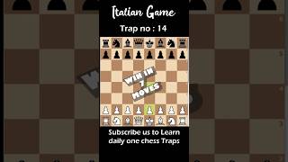 Win in 7 moves #chess #chessopening #chesstraps #checkmate #italiangame #gukesh #magnuscarlsen