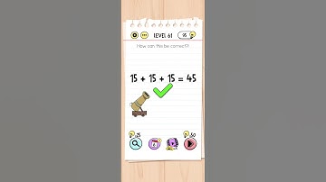 Brain Test Level 61 Solution & Walkthrough | Tricky Puzzles (Android & iOS Shorts)