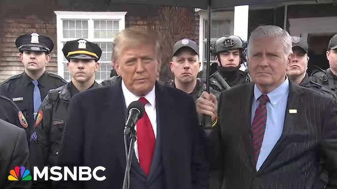Trump Pledges To Combat Crime While Attending Wake For Nypd Officer