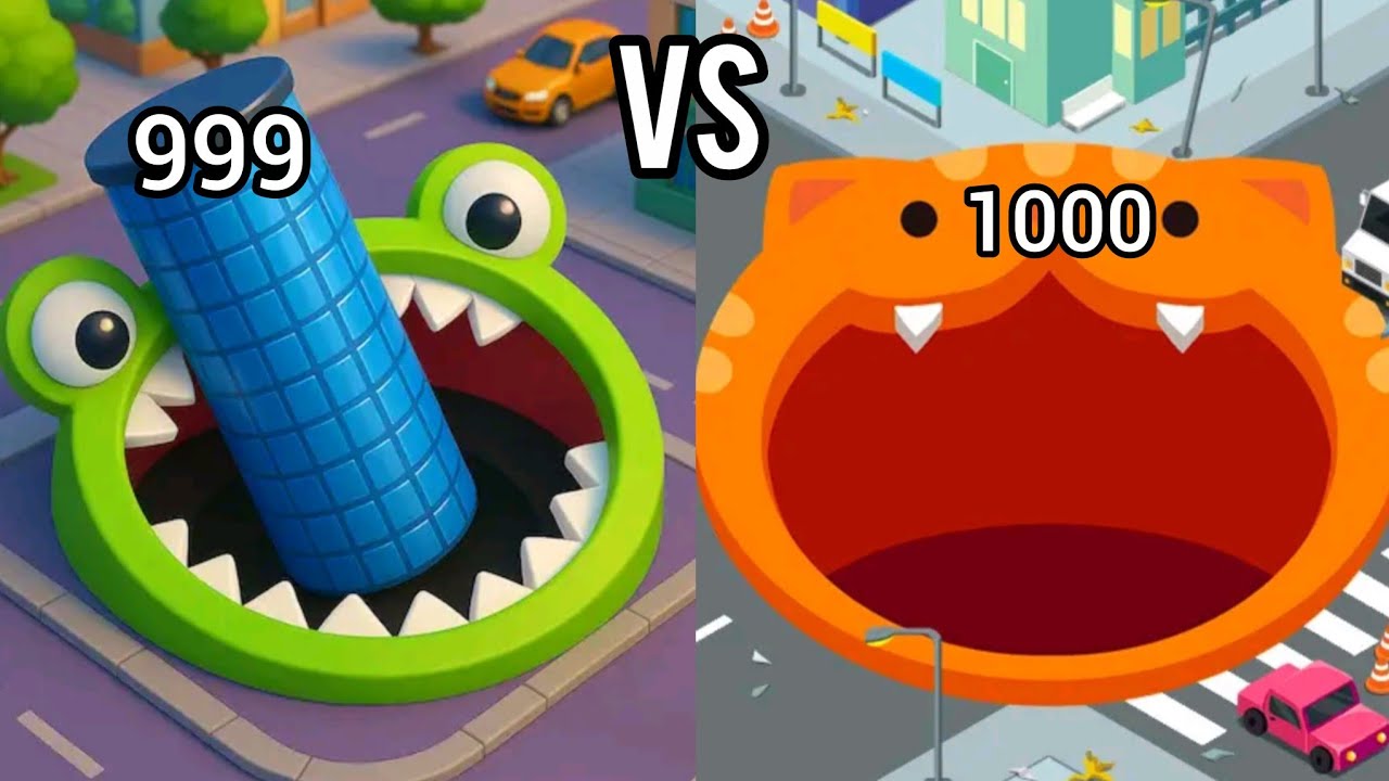 Giant Eating Battle: Hole.io VS Hole!🔥😱