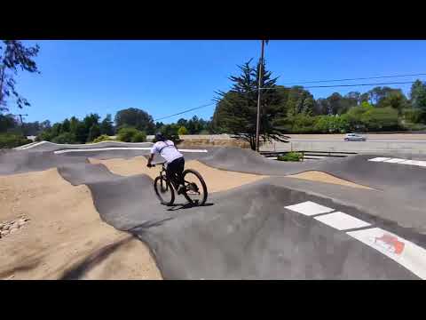 West side  pump track Aptos California. Mountain biking
