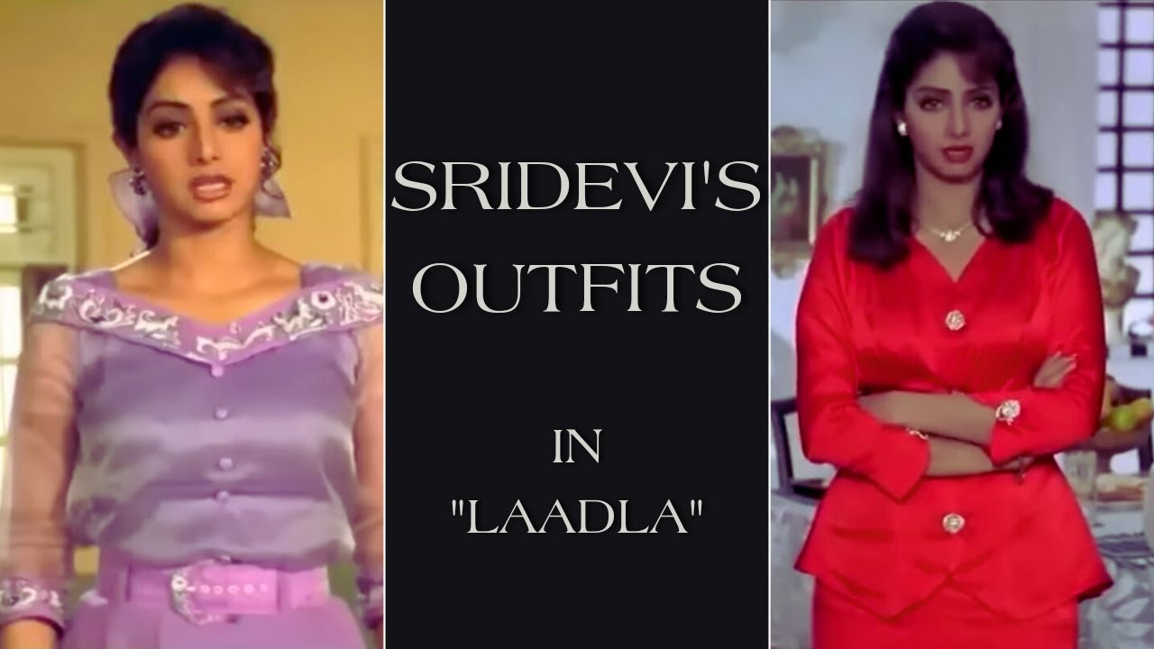 Sridevi's Outfits In Laadla Movie: 90s Indian Movie Fashion