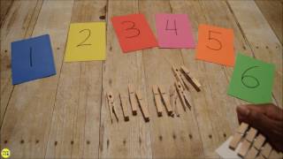 Toddler Tuesday l Clothespin Number Match