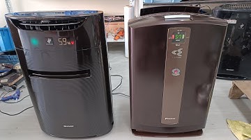 Máy lọc không khí bù ẩm Sharp ion 25000 và Đakin Đồng hồ.Giá 2.5t