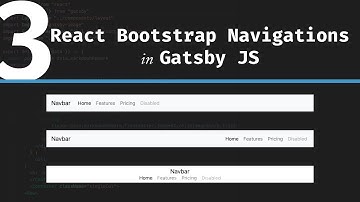 3 Ways to Create a React Bootstrap Navigation Bar in Gatsby JS // Gatsby JS Tutorial