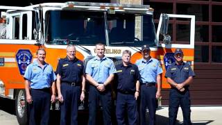 Firefighter Tribute - Wheeling FD - Station 5 "The Rock" - Engine 5, Boat 5, Squad 5, Truck 5
