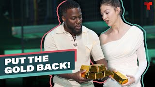 Kevin Hart and Úrsula Corberó have heated exchange over stolen gold | Telemundo English